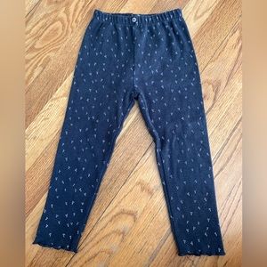 Charcoal Cherry Print Zara Leggings Sz 2-3T